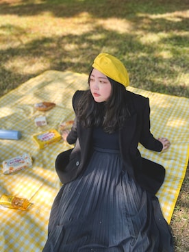 「PULL&BEAR（プルアンドベア）のアイテム（ジャケット/アウター）」を使った、米さん（レディース・166cm）の春コーディネート