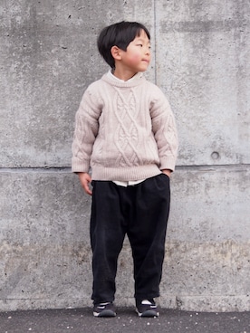 yu.さん(キッズ・130cm)の冬コーディネート