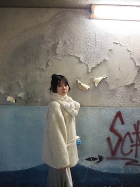 「JOURNAL STANDARD relume（ジャーナルスタンダード　レリューム）のアイテム（ジャケット/アウター）」を使った、moさん（レディース・151cm）の冬コーディネート
