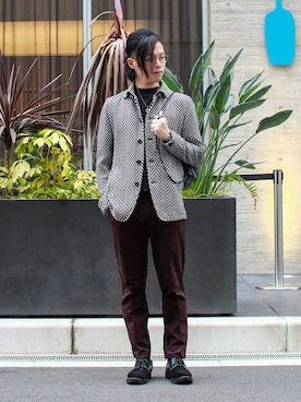 「アイテム（カバーオール）」を使った、shogo🎩さん（メンズ・167cm）の秋コーディネート