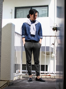 「ikka（イッカ）のアイテム（ジャケット/アウター）」を使った、shogo🎩さん（メンズ・167cm）の春コーディネート