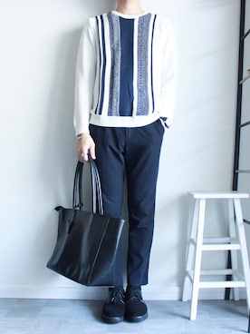 「ストライプニット」｜shogo🎩さん（メンズ・167cm）の秋コーディネート