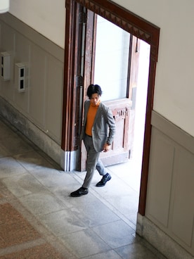 「アイテム（テーラードジャケット）」を使った、shogo🎩さん（メンズ・167cm）の秋コーディネート