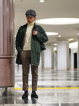 「SLOW（スロウ）のアイテム」を使った、shogo🎩さん（メンズ・167cm）の冬コーディネート