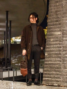 「アイテム（ドレスシューズ）」を使った、shogo🎩さん（メンズ・167cm・30代）の冬コーディネート