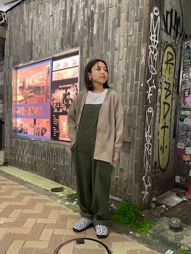 「MANASTASH（マナスタッシュ）のアイテム（オールインワン・サロペット）」を使った、もぎさん（レディース・153cm）の秋コーディネート