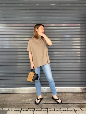 「カコバッグ」｜もぎさん（レディース・153cm）の春コーディネート