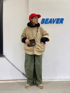 もぎもぎ。さんの（BEAVER | ビーバー）を使ったコーディネート