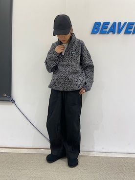 「MANASTASH（マナスタッシュ）のアイテム（その他アウター）」を使った、もぎさん（レディース・153cm）の秋コーディネート