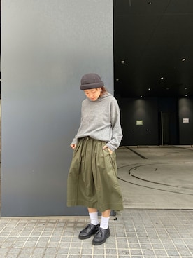 「rasox（ラソックス）のアイテム（レッグウェア）」を使った、もぎさん（レディース・153cm）の秋コーディネート