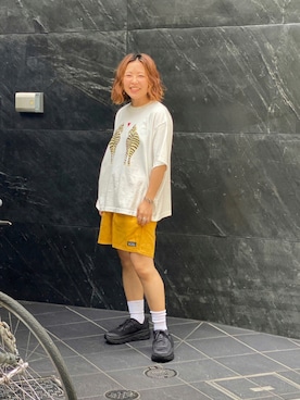 「rasox（ラソックス）のアイテム（レッグウェア）」を使った、もぎさん（レディース・153cm）の夏コーディネート