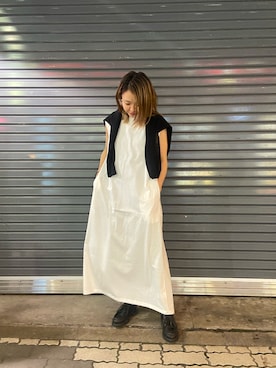 「MANASTASH（マナスタッシュ）のアイテム（ワンピース/ドレス）」を使った、もぎさん（レディース・153cm）の春コーディネート