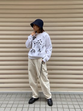 「Paraboot（パラブーツ）のアイテム」を使った、もぎさん（レディース・153cm）の秋コーディネート
