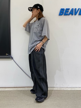 「On（オン）のアイテム」を使った、もぎさん（レディース・153cm）の夏コーディネート