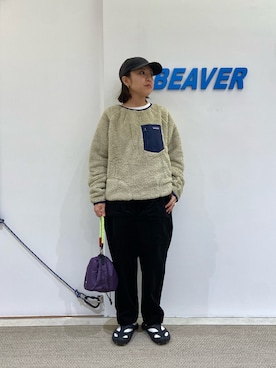 「コーデュロイパンツ」｜「アイテム（PC・スマホグッズ/家電）」を使った、もぎさん（レディース・153cm）の夏コーディネート