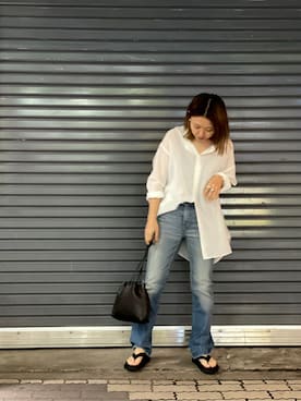 「MASTER&Co（マスターアンドコー）のアイテム（バッグ）」を使った、もぎさん（レディース・153cm）の春コーディネート