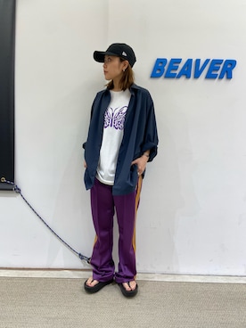 「MANASTASH（マナスタッシュ）のアイテム」を使った、もぎさん（レディース・153cm）の夏コーディネート