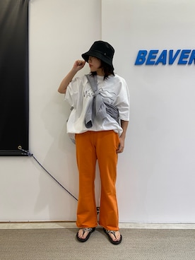 「CPH（シーピーエイチ）のアイテム」を使った、もぎさん（レディース・153cm）の夏コーディネート