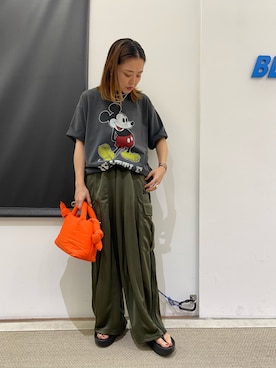 「ミッキー」｜もぎさん（レディース・153cm）の夏コーディネート