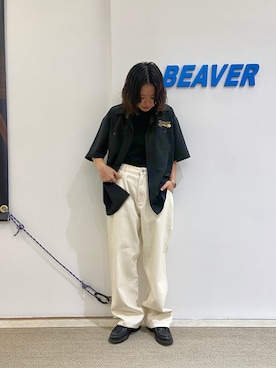 「Paraboot（パラブーツ）のアイテム」を使った、もぎさん（レディース・153cm）の春コーディネート