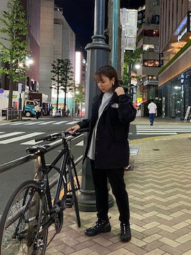 「and wander（アンドワンダー）のアイテム」を使った、もぎさん（レディース・153cm）の秋コーディネート