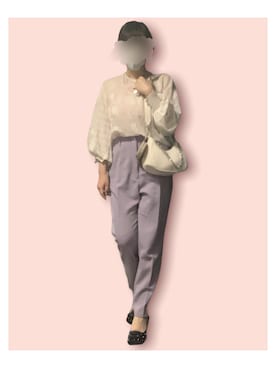 「AMERI」｜「アイテム（パンプス）」を使った、maiK☺︎さん（レディース・163cm）の春コーディネート