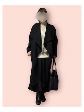 「AMERI」｜「アイテム（トートバッグ）」を使った、maiK☺︎さん（レディース・163cm）の秋コーディネート
