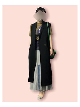 「AMERI」｜「アイテム（パンプス）」を使った、maiK☺︎さん（レディース・163cm）の夏コーディネート
