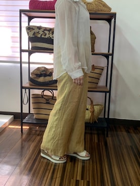 「ウェッジソール」｜Esmeralda（エスメラルダ）さん（レディース・160cm）の夏コーディネート
