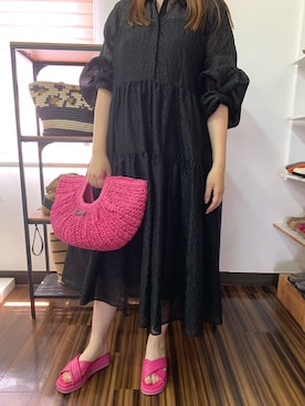 「BONTRE（ボントレ）のアイテム」を使った、Esmeralda（エスメラルダ）さん（レディース・166cm）の夏コーディネート