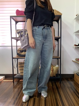 「CARVING TRIBES（カービングトライブス）のアイテム」を使った、Esmeralda（エスメラルダ）さん（レディース・166cm）の夏コーディネート