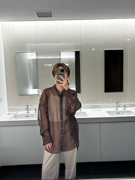 「niko and...（ニコアンド）のルームドライ/カップ付きキャミソール（キャミソール）」を使った、KOTAさん（レディース・162cm・30代）の夏コーディネート