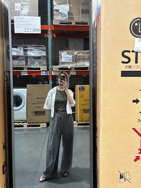 「しまむら（シマムラ）のアイテム」を使った、KOTAさん（レディース・162cm）の夏コーディネート