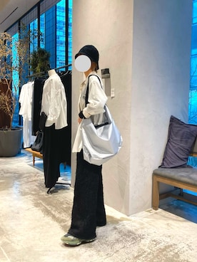 「オーバーシャツ」｜やこさん（レディース・159cm）の春コーディネート