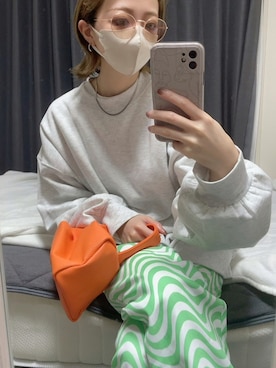 「feepur（フェピュール）のアイテム（スウェット）」を使った、u  r  a  nさん（レディース・152cm）の秋コーディネート