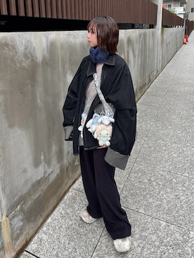 「LIAN（リアン）のアイテム」を使った、u  さん（レディース・152cm）の冬コーディネート