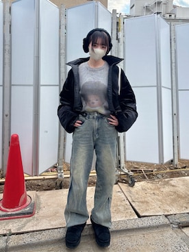 「ACLENT（アクレント）のアイテム」を使った、u  さん（レディース・152cm）の冬コーディネート