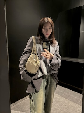 「アイテム（モカシン/デッキシューズ）」を使った、u  さん（レディース・152cm・20代）の秋コーディネート