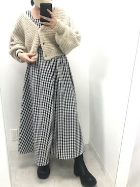 トリウミユカ(骨格ストレート/イエベ秋)さん（レディース・166cm）の秋コーディネート