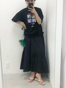 「NUN（エヌユーエヌ）のアイテム」を使った、トリウミユカ(骨格ストレート/イエベ秋)さん（レディース・166cm）の春コーディネート