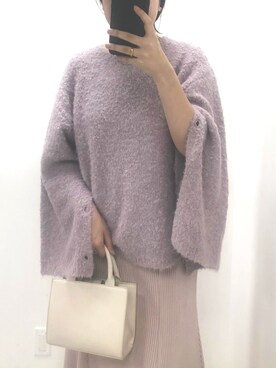 「スリットニット」｜トリウミユカ(骨格ストレート/イエベ秋)さん（レディース・166cm）の秋コーディネート