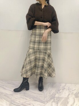 トリウミユカ(骨格ストレート/イエベ秋)さん（レディース・166cm）の秋コーディネート