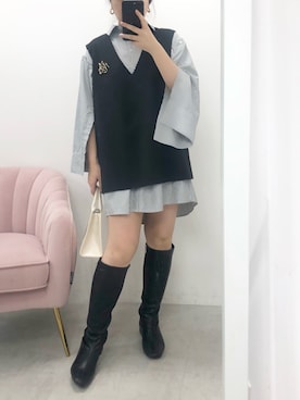 トリウミユカ(骨格ストレート/イエベ秋)さん（レディース・166cm）の冬コーディネート