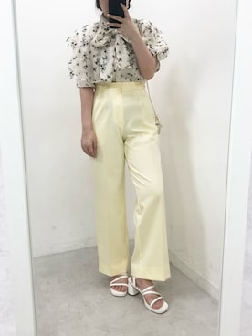 トリウミユカ(骨格ストレート/イエベ秋)さん（レディース・166cm）の春コーディネート