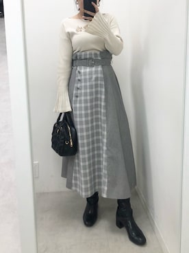 トリウミユカ(骨格ストレート/イエベ秋)さん(レディース・166cm)の春コーディネート