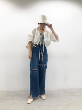 トリウミユカ(骨格ストレート/イエベ秋)さん（レディース・166cm）の夏コーディネート