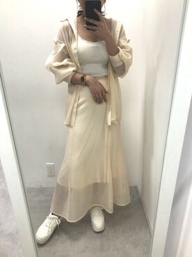 トリウミユカ(骨格ストレート/イエベ秋)さん(レディース・166cm)の春コーディネート