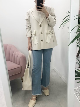 トリウミユカ(骨格ストレート/イエベ秋)さん(レディース・166cm)の冬コーディネート