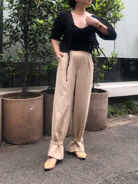 トリウミユカ(骨格ストレート/イエベ秋)さん（レディース・166cm）の夏コーディネート