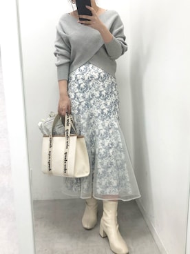 トリウミユカ(骨格ストレート/イエベ秋)さん(レディース・166cm)の春コーディネート